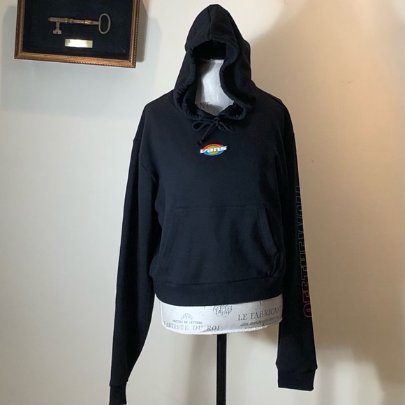 Vans Black Oval Teen Hoodie Sz M - Picture 3 of 10